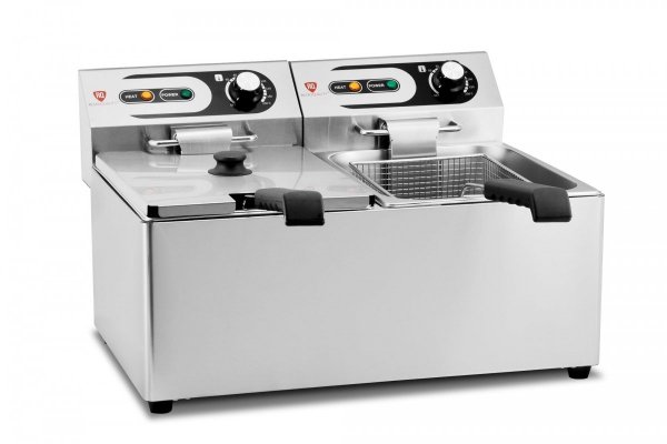 Frytownica elektryczna RQF8LV2 | podwójna  | 2x 8 l | 2x 3 kW