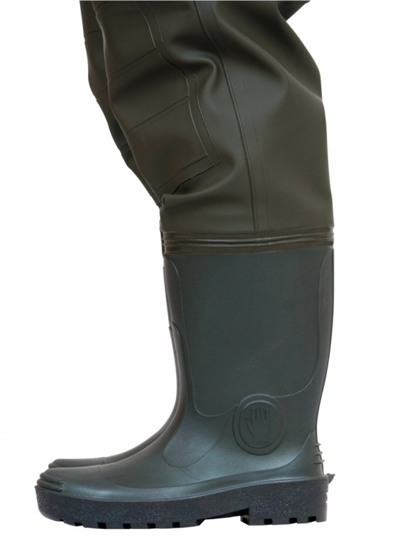 WATERPROOF CHEST WADERS PREMIUM 400P WITH KNEE REINFORCEMENT SBP01