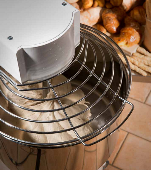 Mikser spiralny SK 40 TR | stały hak i niewyjmowana dzieża | 41 l | 1,1 kW