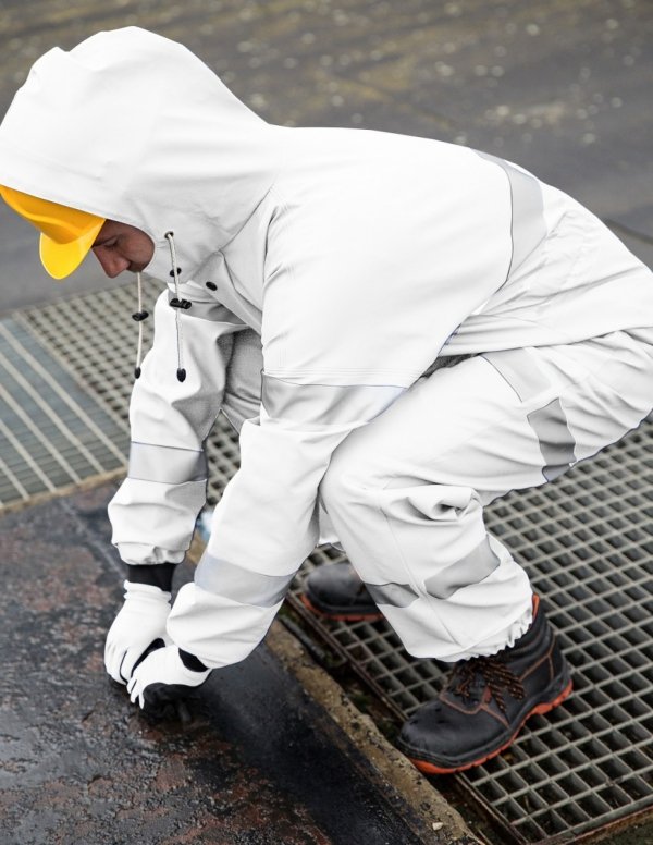 WATERPROOF OVERALLS WITH REFLECTIVE TAPES 104/R