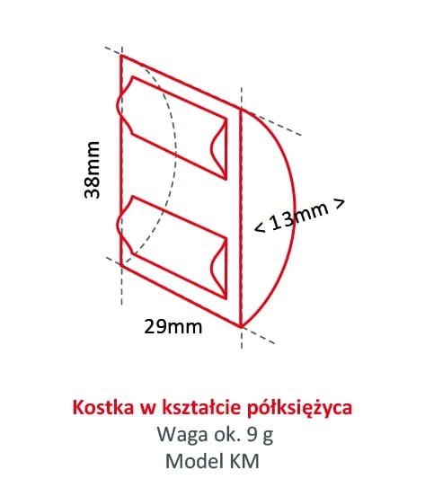 Kostkarka do lodu Hoshizaki KMD-210ABE-HC | 210 kg/24h | chłodzona powietrzem | kostka półksiężyc | 38x29x13 mm