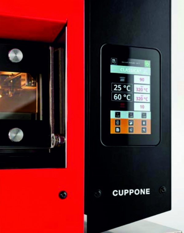 Piec do pizzy elektryczny Cuppone Home HE 400 | jednokomorowy | panel dotykowy | 400x400 mm | HE400/1 TS/FP | różowy