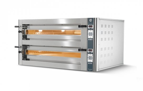 Piec do pizzy elektryczny Cuppone Donatello | dwukomorowy | panel cyfrowy | 6+6x35 | DN635/2 CD