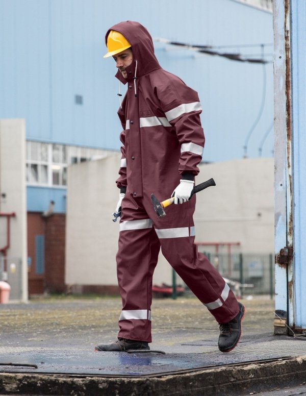 WATERPROOF OVERALLS WITH REFLECTIVE TAPES 104/R