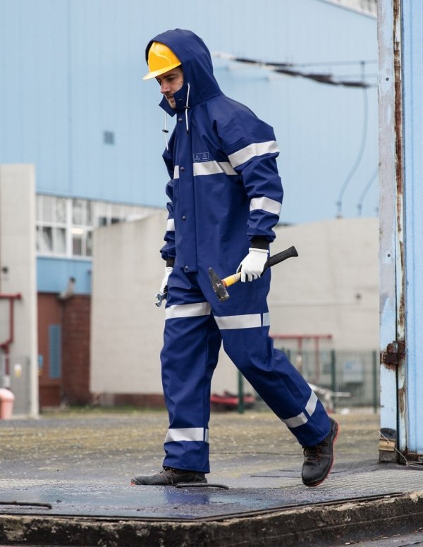 WATERPROOF OVERALLS WITH REFLECTIVE TAPES 104/R