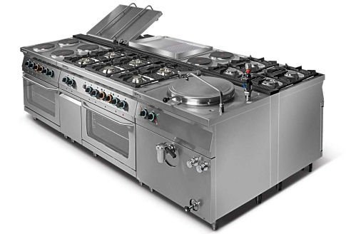 Grill płytowy elektryczny - płyta gładka L700.GPE400G Lozamet