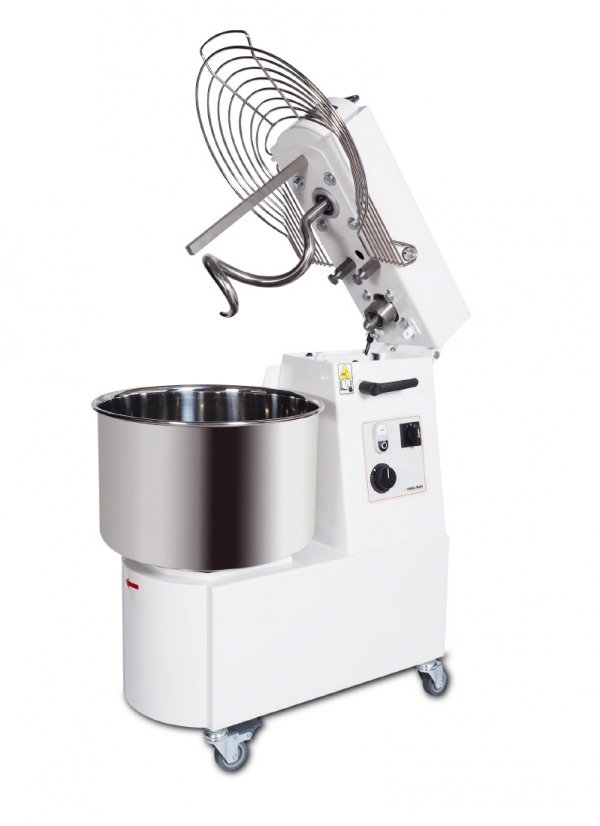 Mikser spiralny RTF 50 TR | podnoszona głowica i niewyjmowana dzieża | 48 l | 1,5 kW