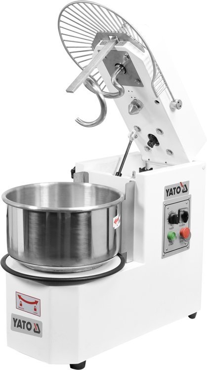 MIKSER SPIRALNY 20L, STAŁA PRĘDKOŚĆ Z UCHYLNĄ GŁOWICĄ, 1100 W