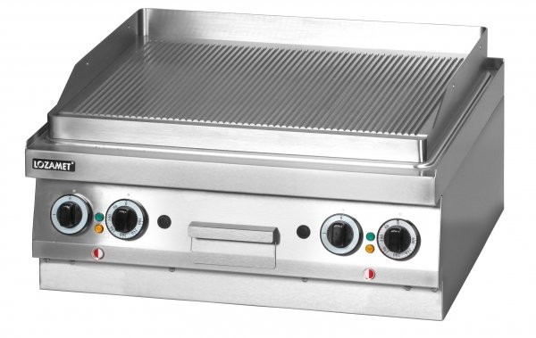 Grill płytowy elektryczny (płyta podwójna ryflowana) leg.620 Lozamet