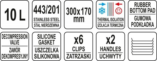 TERMOS TRANSPORTOWY SS 10L