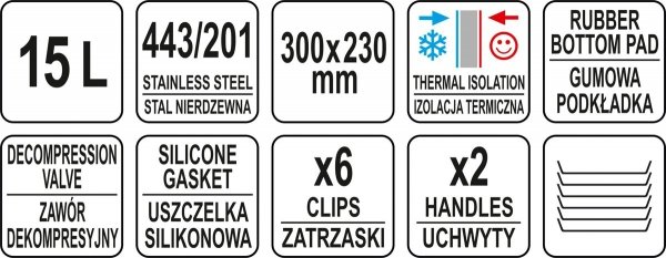 TERMOS TRANSPORTOWY SS 15L