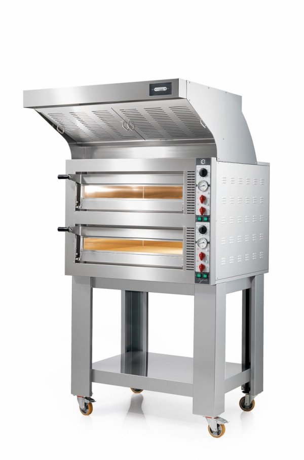 Piec do pizzy elektryczny Cuppone Tiepolo | dwukomorowy | 6+6x35 | TP635L/2CM