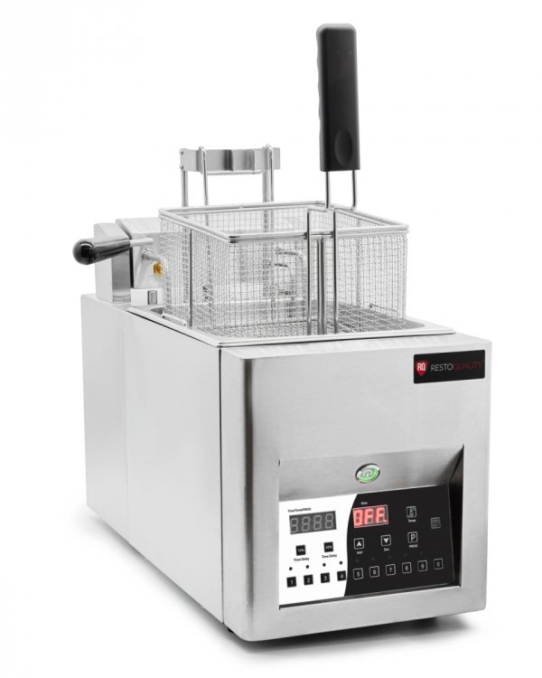 Frytownica elektryczna RQEF18L | frytownica automatyczna | automatyczne podnoszenie kosza | 12 l | 6 kW | 400V