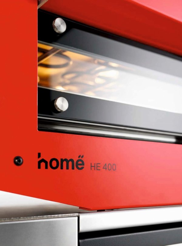 Piec do pizzy elektryczny Cuppone Home HE 400 | jednokomorowy | panel dotykowy | 400x400 mm | HE400/1 TS/FN | czarny