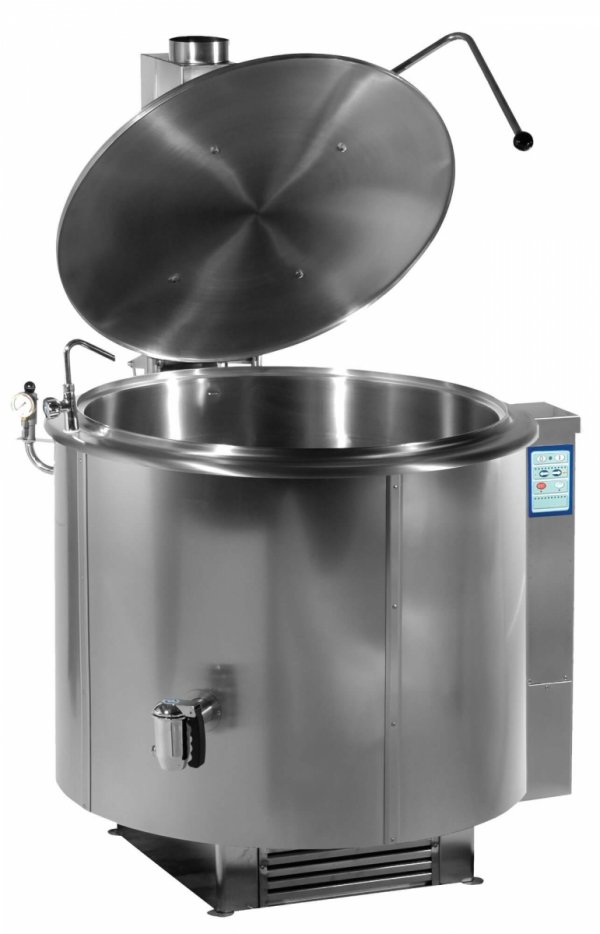 Kocioł warzelny gazowy z grzaniem pośrednim | opcja mieszadła | 48 kW | 500 l | 1320x1330x1180 mm | RQK-501GR