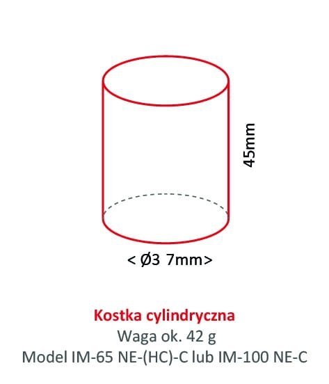 Kostkarka do lodu Hoshizaki IM-240DNE-HC-C | 190 kg/24h | chłodzona powietrzem | kostka cylinder | ? 37x45 mm
