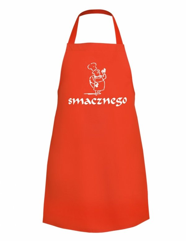 Fartuch wodoochronny z nadrukiem &quot;SMACZNEGO&quot; 80/60 