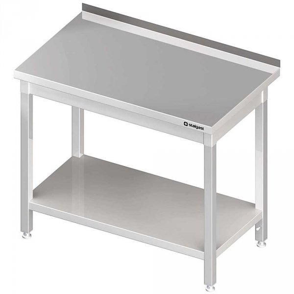 stół przyścienny z półką 1300x700x850 mm skręcany