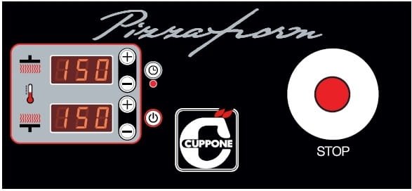 Prasa do ciasta do pizzy Cuppone Pizzaform | ?35-38 cm | 400 placków/h | 4,2 kW | PZF/35DS