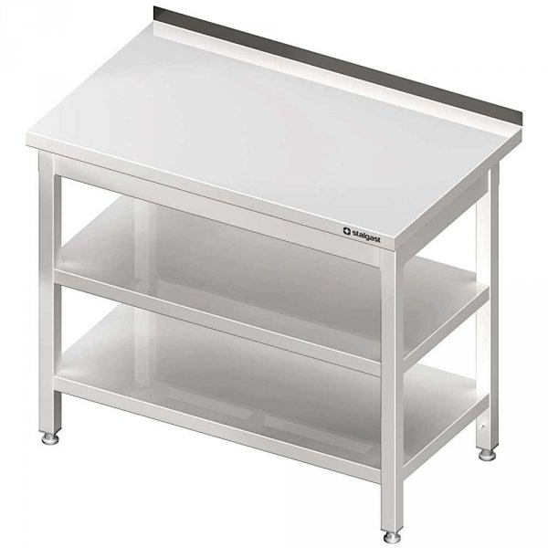 stół przyścienny z 2-ma półkami 1100x700x850 mm skręcany