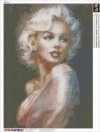 Haft Diamentowy Piękna Marylin Monroe 55x75