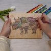Puzzle Drewniane KOLOROWY NOSOROŻEC M