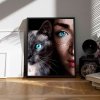 Malowanie Po Numerach Zestaw Niebieskie Oczy 40x50