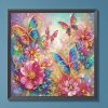 Haft Diamentowy W Ogrodzie Motyli 30x30 cm