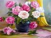 Haft Diamentowy Pastelowe Piwonie 40x50