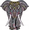 Puzzle Drewniane Magiczny Słoń A4
