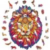 Puzzle Drewniane Dumny Lew A3