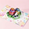 Kartka Pocztowa Okolicznościowa 3D Pop-up Wielkanoc - Kolorowe Pisanki