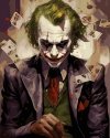 Malowanie Po Numerach Zestaw Joker i Karty 40x50