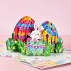 Kartka Pocztowa Okolicznościowa 3D Pop-up Wielkanoc - Kolorowe Pisanki