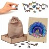 Puzzle Drewniane Piękny Paw A4