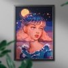 Malowanie Po Numerach Zestaw Niebiańska Dama 40x50