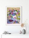 Haft Diamentowy Wdzięczne Powojniki 40x50