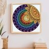 Haft Diamentowy Mandala Słońca 30x30 cm