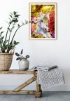 Haft Diamentowy Złoty Jednorożec 30x40 cm