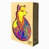 Puzzle Drewniane Kolorowy Lis A4