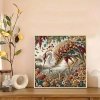 Haft Diamentowy Złoty Żuraw 30x30 cm