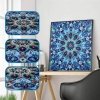 Haft Diamentowy Niebieska Mandala 30x30cm