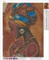 Haft Diamentowy Afrykańska Kobieta 35x45 cm K
