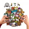 Puzzle Drewniane Psi Świat S