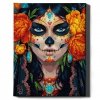 Malowanie Po Numerach Zestaw Kobieta na Halloween 40x50