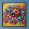 Haft Diamentowy Biedronka w Ogrodzie 30x30 cm