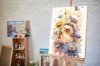 Malowanie Po Numerach Zestaw Akwarelowy Jeż 40x50