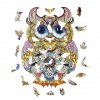 Puzzle Drewniane Urocza Sowa XL