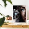 Malowanie Po Numerach Zestaw Niebieskie Oczy 40x50