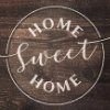 Haft Diamentowy Home Sweet Home 30x30 cm